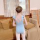 thumbnail image 1 of Ropa de baile para niños Ropa de práctica dividida de manga corta para niños Ropa de baile de ballet para niñas Ropa de actuación de baile para niños, 1 of 6