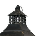 thumbnail image 3 of Black Metal/Tempered Glass Candle Lantern, 3 of 11