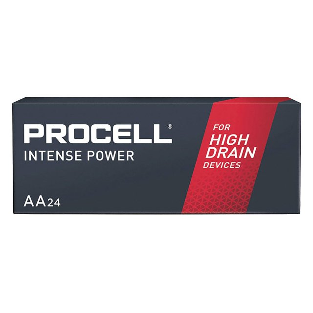 Procell - AA Industrial Alkaline Batteries, For Professional Use, Pack of 24