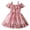 Hot Pink, variant on Coerni Toddler Girls Floral Dress Off Shoulder Ruffled Sundress Spaghetti Strap Midi Dress 𝗧iered Flare Skirt A Line Dresses