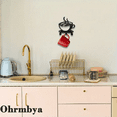 thumbnail image 4 of Coffee Cup Metal Key Holder, 3-Hook Wall Mount Rack for Kitchen Bathroom, 4 of 5