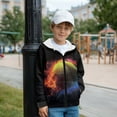 thumbnail image 5 of Chaqlin Flame Softball Hooded Pullover with Pockets for Boys and Girls - Lightweight Fuzzy Sweatshirt for School and Gym, 5 of 7