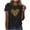 Black, variant on Women's Valentine's Day Printed Crew Neck Short Sleeve T-Shirt Top Graphic Tees