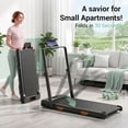 thumbnail image 7 of CURSOR FITNESS Walking Pad with Adjustable Height,Under Desk Treadmill for Home Office,Folding Treadmill with 3.0 HP Motor,LED Display,Remote Control,350 lb Capacity, 7 of 7