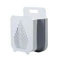 thumbnail image 2 of COFEST Clothes Hamper,Wall-Mounted Collapsible Laundry Baskets,Breathable Laundry Basket Plastic,Storage Basket,Laundry Organizer,Bathroom Hamper,Suitable For Be White, 2 of 9