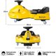 thumbnail image 3 of Go Kart Electrico Para Niños Giro 360° Luz Bluetooth Iciqlo Color Amarillo, 3 of 4