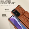 thumbnail image 2 of for Samsung Galaxy Note 20 Back Case, Ultra Slim Shockproof PU Leather Card Slots Kickstand Magnetic Snap Shoulder Strap & Wristlet RFID Blocking Cover for Samsung Galaxy Note 20, Brown, 2 of 9