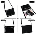 thumbnail image 4 of Sunyuer Punk Style Rivet Small Square Shoulder Bag - Crossbody Commuter Handbag with Dual Pockets, Portable and Stylish, 4 of 6