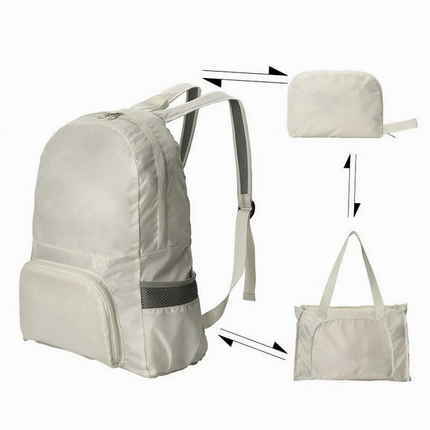 Xihbxyly Mochila Plegable, Ultraligera, Compacta y Compacta, Ideal para Llevar En El Equipaje de Mano, de Poliéster Resistente, Ideal para Senderismo Al Aire Libre. Tamaño Plegado: 23 X 2,5 X 17 Cm.