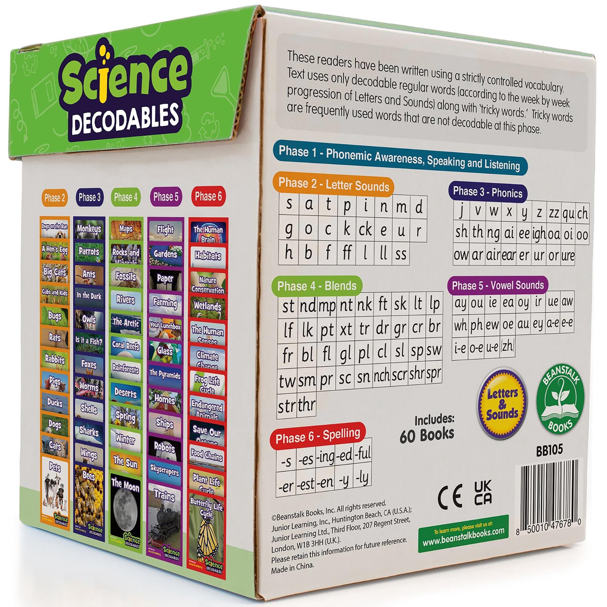 Junior Learning Science Decodables Non-Fiction Boxed Educational Learning Set