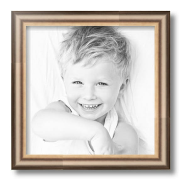 ArtToFrames 12" x 12" Anique Silver Picture Frame, 12x12 inch Silver Wood Poster Frame (WOM-4964)