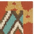 thumbnail image 2 of SAFAVIEH Four Seasons Isidora Geometric Runner Rug, Light Blue/Red, 2'3" x 8', 2 of 4