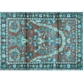 thumbnail image 1 of Ahgly Company Indoor Rectangle Persian Light Blue Traditional Area Rugs, 4' x 6', 1 of 4