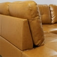 thumbnail image 6 of Star Home Living Corp Ben Faux Leather Left Sectional Sofa in Ginger Brown, 6 of 10