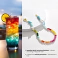 thumbnail image 6 of Beaded Gemstone Necklace for Women, Colorful Boho Bead Choker Natural Stone Surfer Beach Necklaces Gold Plated Summer Handmade Jewelry, 6 of 6