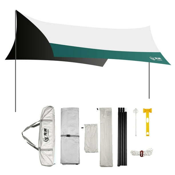 Lona Acampada 4 4x4 M Impermeable para Hamaca Toldo Acampar Al Aire Libre