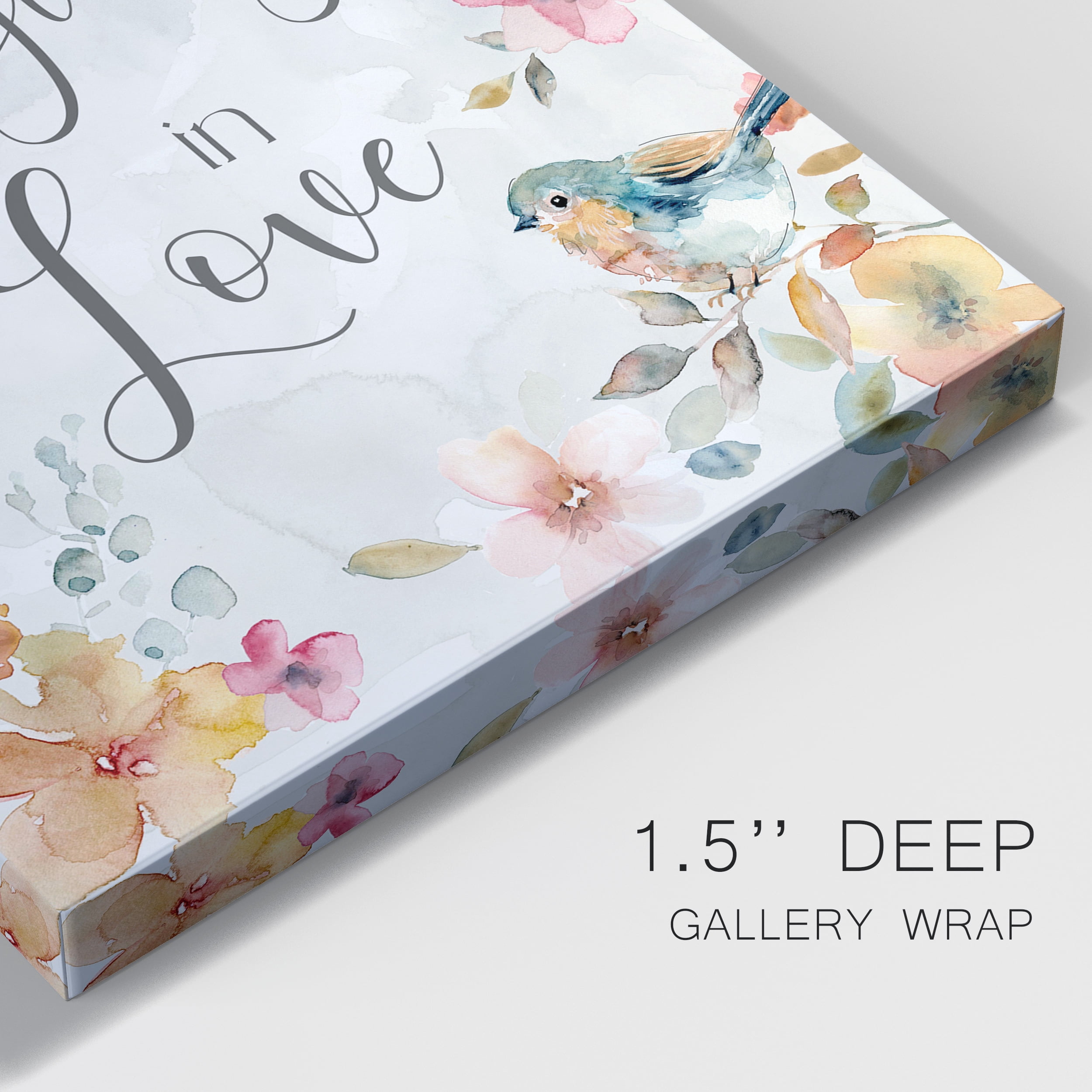 Spring Bird Love Premium Gallery Wrapped Canvas - Ready to Hang - 40 x 60
