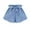 Blue, variant on Summer Fashion Plus Size Shorts for Women Casual Striped Wide Leg