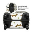 thumbnail image 3 of Haiem Dachshund Going To Play Tennis Luggage Cover Printed Suitcase Covers for Luggage Elastic Washable Suitcase Protector Fits 18-32 Inch Luggage-X-Large, 3 of 8