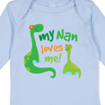 thumbnail image 4 of Inktastic My Nan Loves Me Grandson Dinosaur Boys Long Sleeve Baby Bodysuit, 4 of 5
