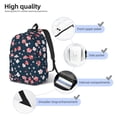 thumbnail image 5 of Balery Cherry Blossoms Vintage Canvas Backpack for Men and Women - Large Capacity, Durable Travel Laptop Bag for School, Work, Hiking, and Outdoor Activities, 5 of 7