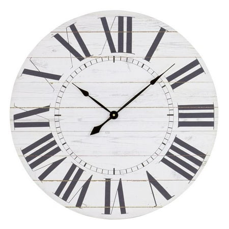 Aspire Home Accents 5865 Estelle French Country Wall Clock With Shiplap Face Canada - Wall Clock In French Aspire Home Accents 5865 Estelle French Country Wall Clock With Shiplap Face Canada - Wall Clock In French