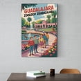 thumbnail image 6 of Retro Vintage Travel Poster Wall Decor Zoologico Guadalajara Mexico Spring Zoo Animal Exhibits Garden Pathways Canvas Poster, 6 of 8