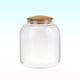 thumbnail image 3 of EeaseMX Tarro de caramelos con tapa de bambú de 900 ml, recipiente de vidrio transparente de borosilicato para granos alimenticios., 3 of 7