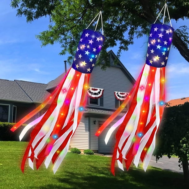 Independence Day Flag Star Flag The Flag Is Glowing