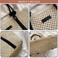 thumbnail image 3 of Large Straw Hollow Out Tote for Women Travel Beach Bag Casual Satchel Fashion Shoulder Bag Simple Handbag and Purse, 3 of 7