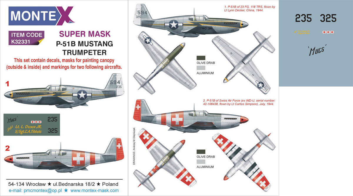 Montex Mini Mask 1:32 P-51 D Mustang for Trumpeter Kit Spraying Stencil #SM32088 Montex Mini Mask 1:32 P-51 D Mustang for Trumpeter Kit Spraying Stencil #SM32088