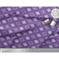 thumbnail image 2 of Soimoi Purple Cotton Duck Fabric Diamond & Triangle Geometric Fabric Prints By Yard 44 Inch Wide, 2 of 3