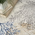 thumbnail image 3 of Nourison Pompeii Nautical Indoor Rug Ivory Grey Blue 5'3" x Round, 3 of 8