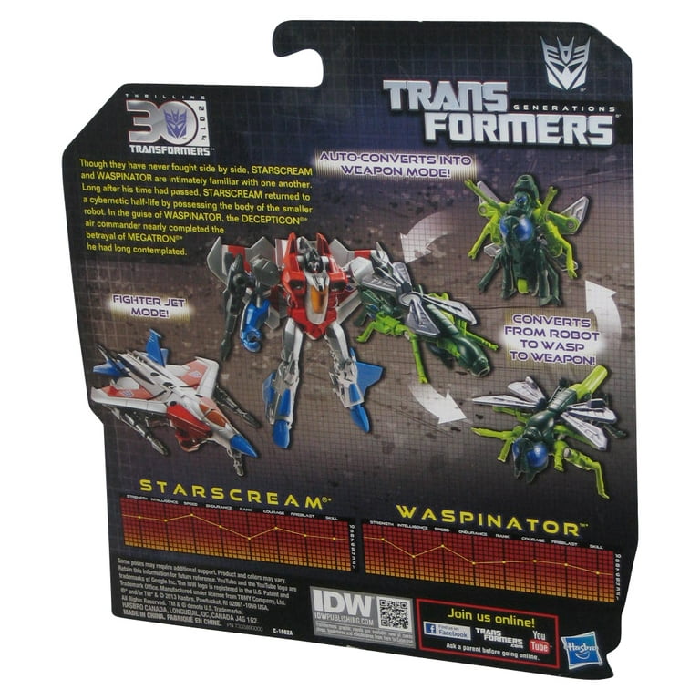 Transformers Generations Legends Class Starscream and Waspinator Figures