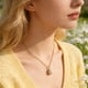 thumbnail image 5 of Easter Egg Pendant Necklace for Women, Enamel Floral Egg Charm Jewelry, Zircon Accented Spring Holiday Gift, Gold Chain Necklace Elegant Party Wear, Cute Easter Gifts for Her, Fashion Dainty Necklace, 5 of 7