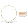 thumbnail image 2 of FRCOLOR round wreath forms Assorted Color Metal Hoop with Stand for Decor Strong Iron DIY Craft Perfect for Tables 6.3 Inches,11.81"X11.81"X0.12", 2 of 5