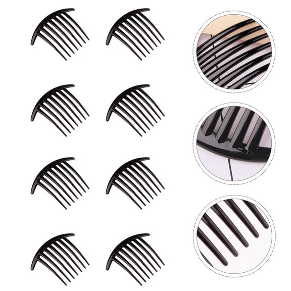 WINOMO 8Pcs Hair Supplies Hair Clip Comb Plastic Comb for Women and Girls