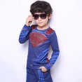 thumbnail image 2 of Camiseta de cosplay de Marvel Steve Rogers, cuello redondo, estilo primavera y otoño, pantalones de manga larga, disfraz de Halloween para niños, Capitán América, 2 of 5
