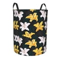 thumbnail image 2 of Balery Lilies Flowers Round Laundry Basket with Handles Waterproof Freestanding Laundry Hamper for Clothes Toys in the Dorm and Family-, 2 of 8