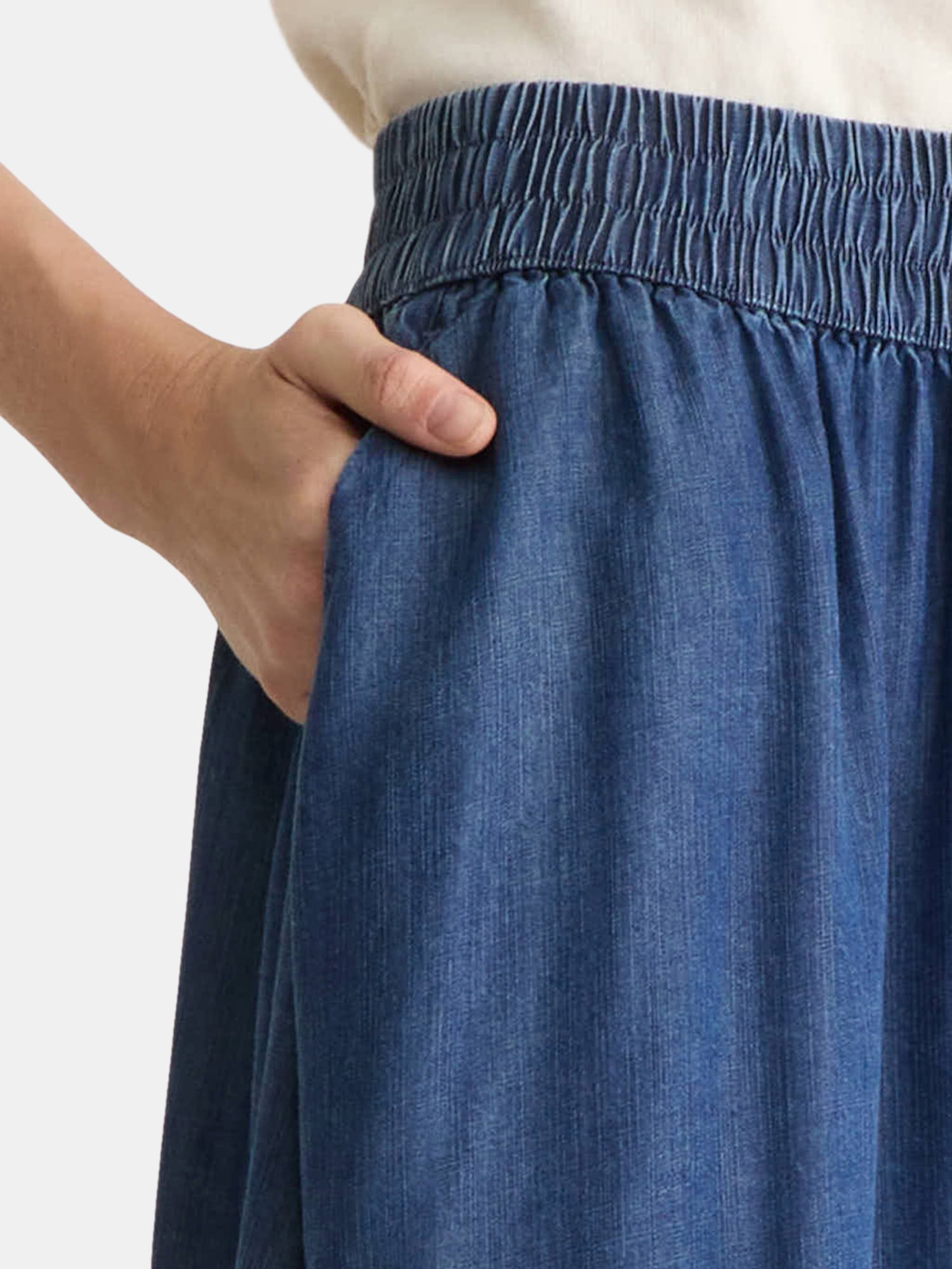 Time and Tru Women's Tiered Pull-On Skirt, Sizes XS-4X