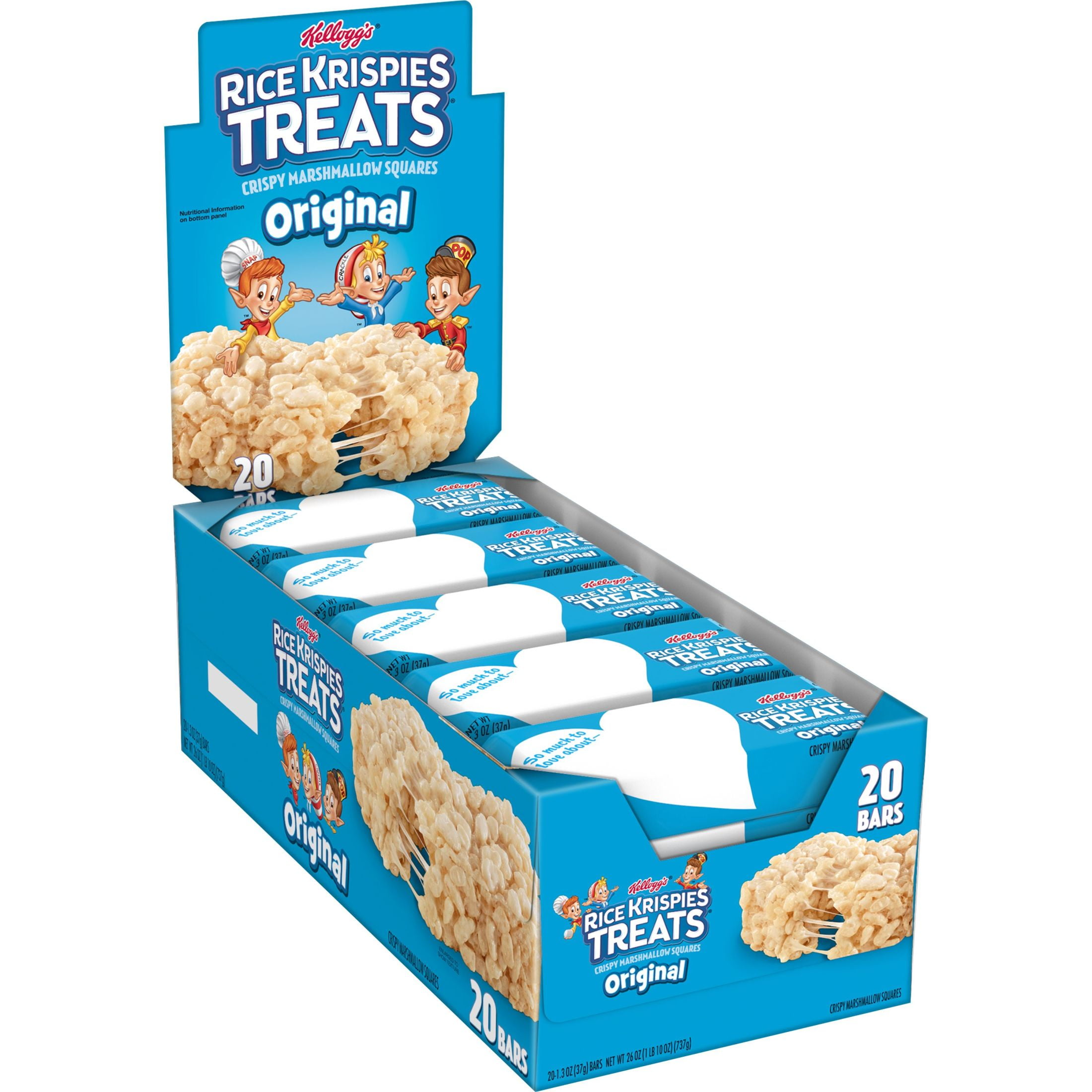 Rice Krispies Treats Original Chewy Marshmallow Snack Bars, Single ...