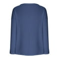 thumbnail image 5 of Posijego Women's Plus Size Tops V Neck Long Sleeve Lightweight Knit Pullover Top Loose Basic Tee Shirts, 5 of 5