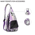 thumbnail image 4 of Buffalo & Cow Sling Backpack - Cute Farm Animal Pattern Shoulder Bag with Layered Storage, Durable Lightweight Pack for Cycling & Travel, 4 of 4