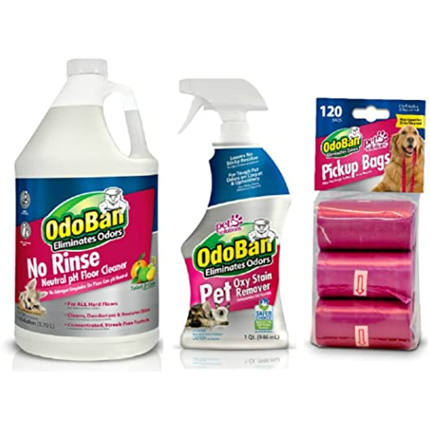 Odoban Pet Solutions 32Oz Spray Oxy Stain Remover, 1 Gallon Neutral Ph