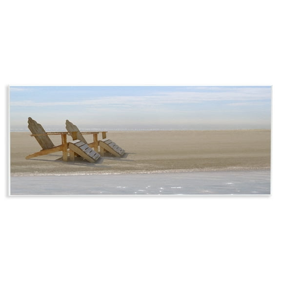 Stupell Industries Endless Beach Scene Landscape Photography Unframed Art Print Wall Art, 17 x 7