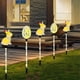 thumbnail image 5 of Luces solares LED de Pascua para jardín | Guirnalda de luces 5 en 1 con forma de huevo de conejo | Decoración solar multicolor para exteriores, resistente al agua | Decoración navideña para cerc, 5 of 5