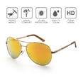 thumbnail image 6 of 2 Aviator Sunglasses for Adult Women Female with Case, Red Mirrored, 6 of 11