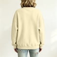 thumbnail image 5 of Womens Crewneck Pullover Tops Long Sleeve Solid Color Lightweight Casual Sweatshirts, 5 of 6