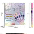 thumbnail image 4 of Fiudx Rotuladores para Decoración de Uñas, Juego de 12 Pinturas Acrílicas de Secado Rápido, Herramientas de Precisión, Detalles Exquisitos para Diseños Creativos, Manualidades Diy, Ideal para Princip, 4 of 6