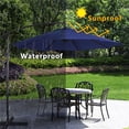 thumbnail image 3 of Alden Design 96.5’’ Blue Patio Umbrella, Extra Wide Canopy, 3 of 13